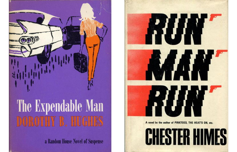 First-edition covers of The Expendable Man by Dorothy B. Hughes and Run Man Run by Chester Himes