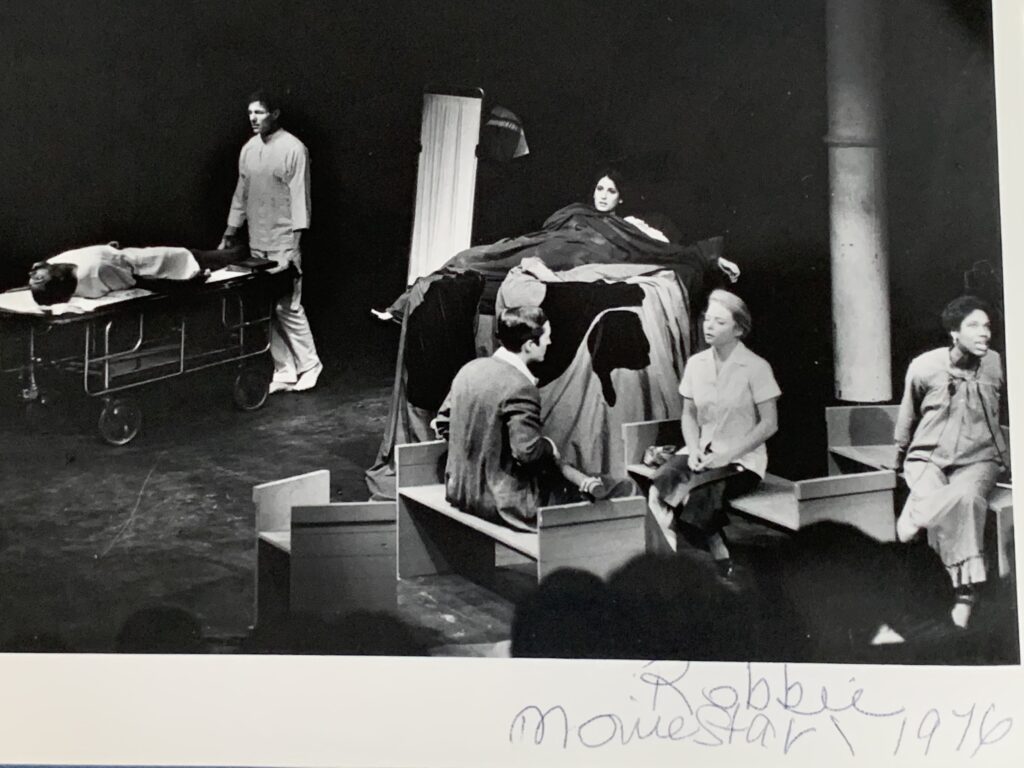 Still from 1976 New York Shakespeare Festival production of Adrienne Kennedy's A Movie Star Has to Star in Black and White