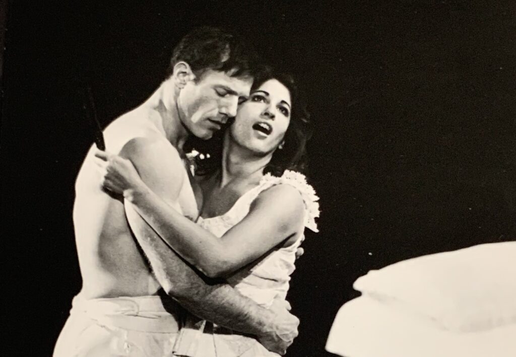 Still from 1976 New York Shakespeare Festival production of Kennedy’s A Movie Star Has to Star in Black and White, directed by Joseph Chaikin