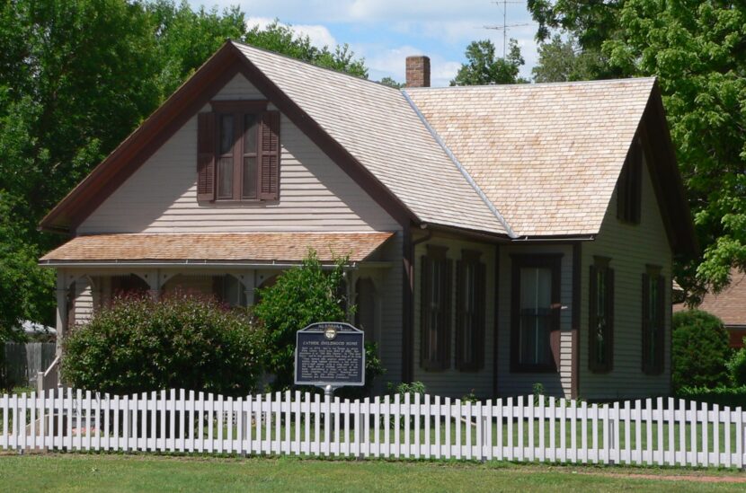 Willa Cather’s childhood home in Red Cloud, Nebraska (Public Domain)