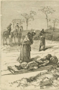 “The Louisiana Murders—Gathering the Dead and Wounded,” from the May 10, 1873, issue of Harper’s Weekly. Courtesy New York Public Library. 