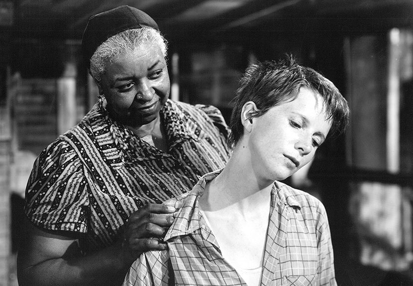 Ethel Waters and Julie Harris in The Member of the Wedding (dir. Fred Zinnemann, 1952). (Columbia Pictures/Photofest) 