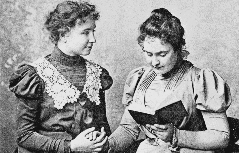 Helen Keller and Anne Sullivan