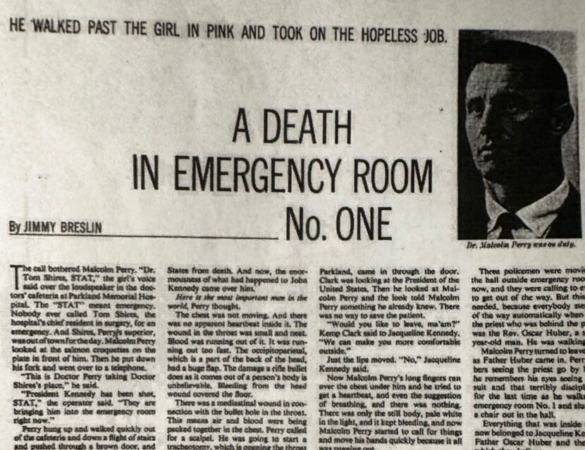 A Death in Emergency Room No. One by Jimmy Breslin