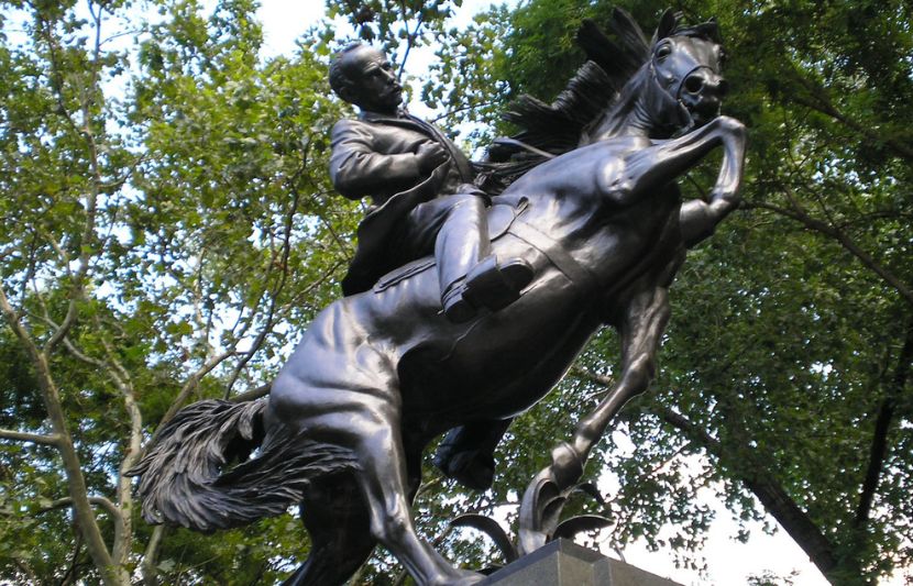 Statue of Jose Marti in Central Park