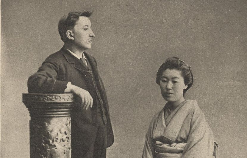 Lafcadio Hearn and his wife Setsuko
